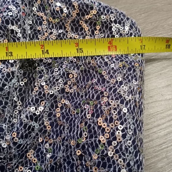 Sequin Hearts Fairycore Tube Party Dress Size 13 Dark Navy NWT - Picture 9 of 9